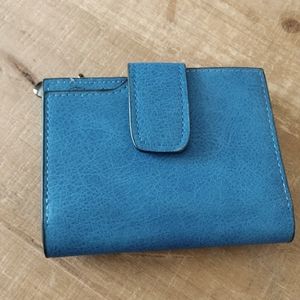 Women's blue wallet